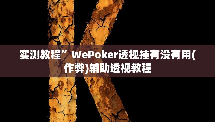 实测教程”微信决胜麻将小程序助赢神器(作弊)辅助透视教程