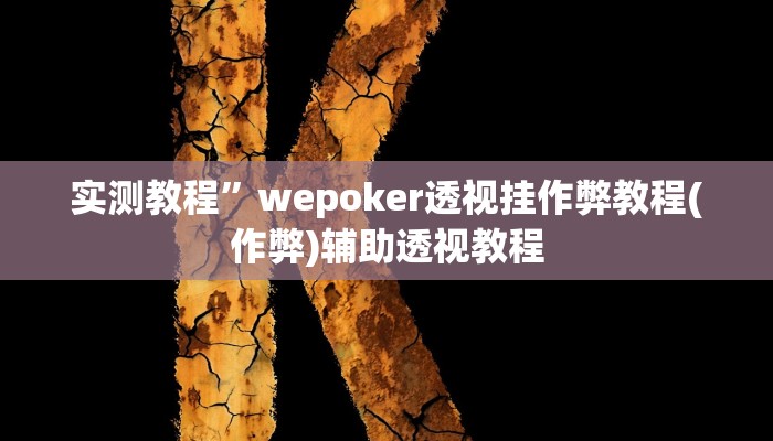 推荐一款“微乐血战到底开挂辅助器”其实确实有挂