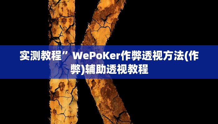 实测教程”欢喜贵州真的可以开挂吗(作弊)辅助透视教程