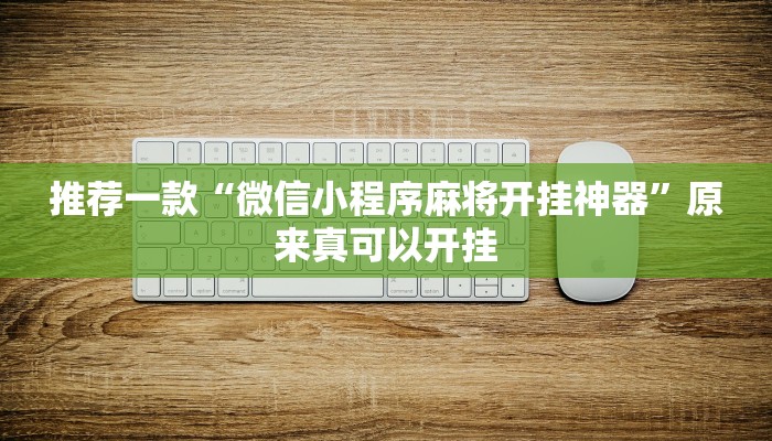 推荐一款“微信小程序麻将开挂神器”原来真可以开挂